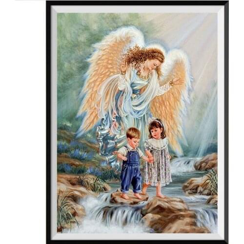 Home Decor 2019 new full diamond painting Guardian Angel DIY Diamond embroidery Series love gift