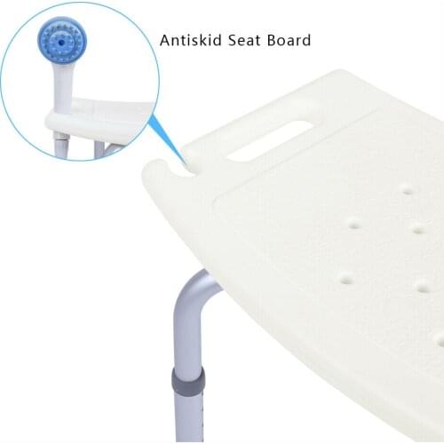 Aid Seat Bathroom and shower chair Without Back Chair Height Adjustable Non Slip Toilet Seat Disabled Home Adult Elderly Kids