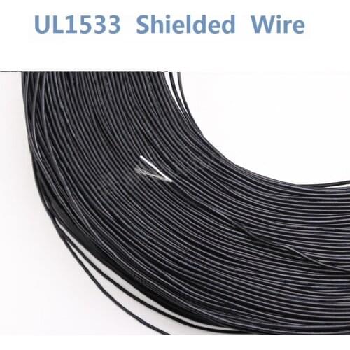 26AWG UL1533 Shielded Single Core Tinned OFC Copper Wire PVC Insulation Environmental Electronic Power Cable-3/5/10Meters