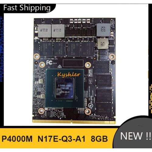 Brand New P4000M P4000 GDDR5 8GB Video Graphics Card N17E-Q3-A1 For HP ZBook 17 G3 G4 Dell M7710 M7720 Fujitsu H970