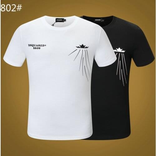 DSQUARED2 2021 Men`s T-Shirts Short Sleeve Summer Tops Tees Slim Fit Casual Tshirt Plus Size Men Clothing Fitness Funny T Shirts