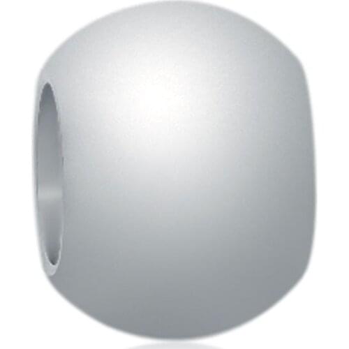 2017 New Stainless Steel Normal Polished Round Big Hole European Beads Charms For DIY Jewelry Making Wholesale