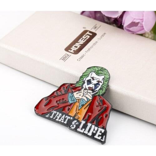Enamel Halloween Jokerr Pins Collect Funny Children Gifts Metal Cartoon Brooch Backpack Collar Lapel Badge Fashion Jewelry