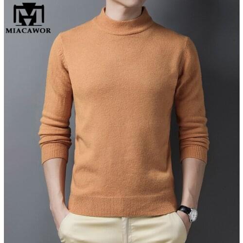 New Classic Casual Men Sweater Winter Warm Knitted Wool Pullover O-neck Slim Fit Pull Homme Autum Jumper Men Clothing Y314