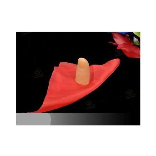 Wholesale 10pcs/Lot Silk Vanishing Magic Vanishing Kit ,Thumb Tips With Free Red Silk,Magic Tricks,Stage,Close Up,Comedy,Toys