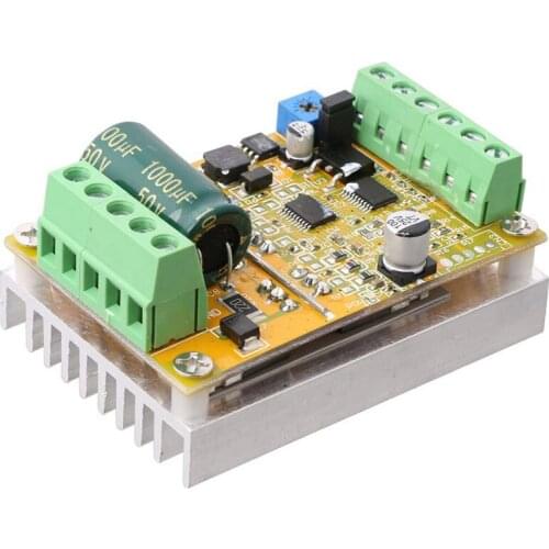 380W 3 Phases Brushless Motor Controller Board(No/Without Hall Sensor) BLDC PWM PLC Driver Board DC 6.5-50V