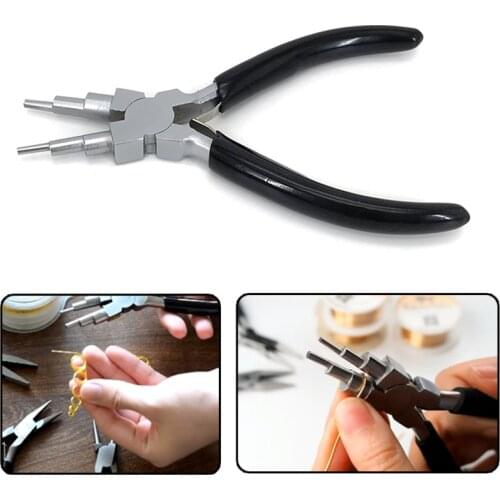 1Pcs 6" 6 In 1 Bail-Making Pliers Round Nose Plier Loop 6 Step Jewelry DIY Wire Making Supplies