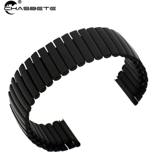 Stainless Steel Watch Band 24mm for Suunto TRAVERSE Watchband Elastic Strap Loop Wrist Expansion Belt Bracelet Silver + Tool