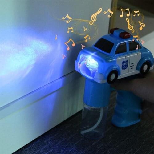 Electric Automatic Car Music Light Blowing Bubble Maker Machine Outdoor Kids Toy