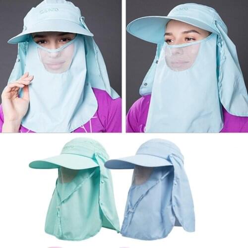 Fishing Hat Detachable Non-stuffy Outdoor Supplies UV Sun Protection Fishing Wide Brim Hat for Picnic Fishing Hat Caps Sun Caps