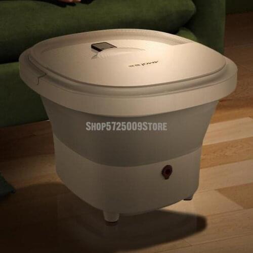 Foldable footbath barrel full automatic massage footbath electric multifunctional small heated footbath for household use