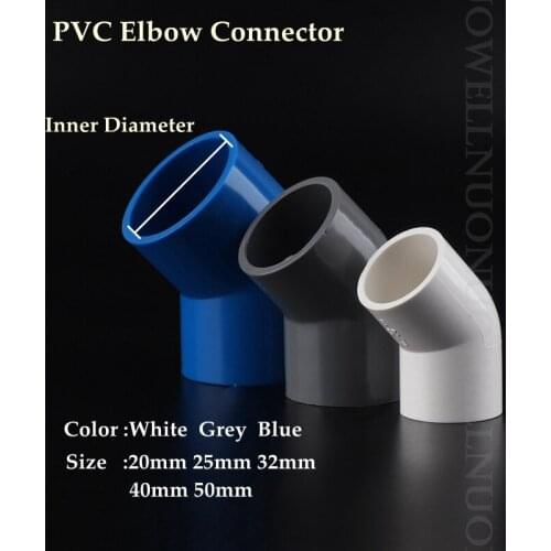 10pcs PVC connector Water Pipe Equal Elbow Connector Agriculture Garden Irrigation System Tube Joint Water Supply Pipe Coupling