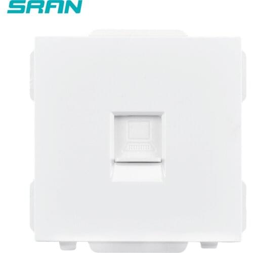 SRAN 52*52 Internet socket RJ45 CAT5 function module accessories suitable for 86*86 panels