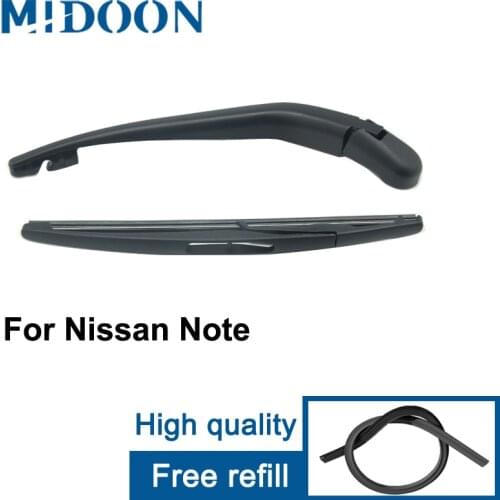 MIDOON Rear Wiper Arm & Blade For Nissan Note E12 (MK2) 2004 2005 2006 2007 2008 2009 2010 2011 2012