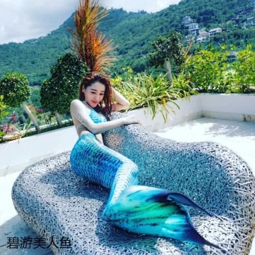 NEW Adults Mermaid Tail with monofin Swimmable Filpper Costume for Women Cosplay Costumes Swimming Swimwear Swimsuit Costumes