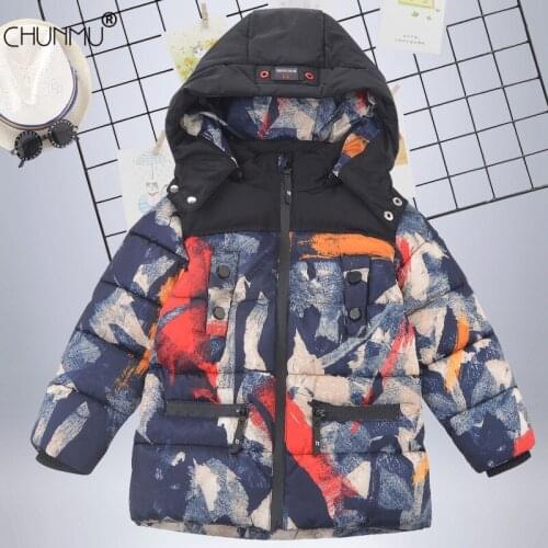 Winter Kids Jackets for Baby Boys Warm Coats Girls Fashoin Camouflage Hooded Jacket Children Outerwear Toddler Girl Snowsuit