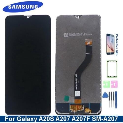 100% Original 6.5"A20S LCD For SAMSUNG Galaxy A20s A207 A207F A2070 SM-A207F M-A207G LCD Display Touch Screen Digitizer Assembly