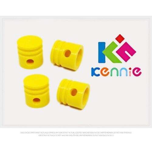 200pcs/lot Kennie *PLASTIC MOTOR, PISTON* Compatible Technology Accessories Engine V8 parts / accessories NO.2851 Yellow Pistons