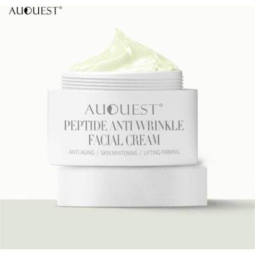 AuQuest Polypeptide Anti Wrinkle Facial Cream Shrink Pores Firming Skin Moisturizing Nourishing Whitening Face Skin Care 30g