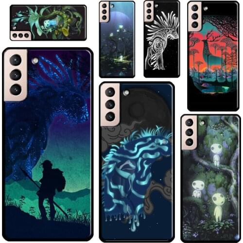 Forest Spirit Princess Mononoke Case For Samsung Galaxy S21 Ultra S20 FE S8 S9 S10 Plus Note 10 Note 20 Ultra Back Cover