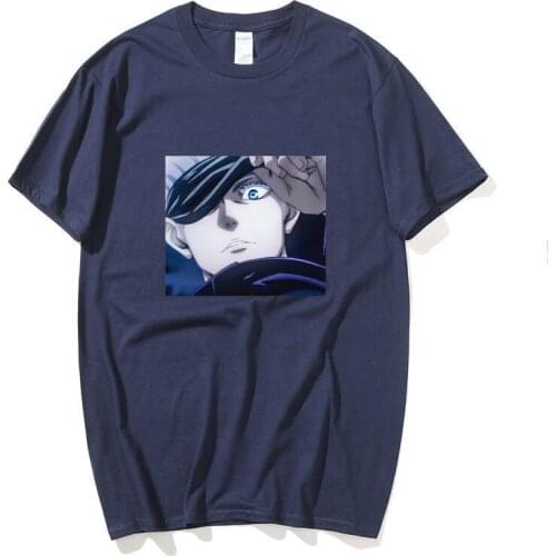 Japanese anime Jujutsu Kaisen Gojo Satoru Anime New High Quality Men Women Tees Printed T-shirts Pure Cotton O-Neck T Shirt Men