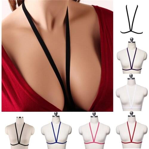 Gothic Erotic Lingerie Body Tight Drawstring Color Simple Carnival Festival Wear S0043