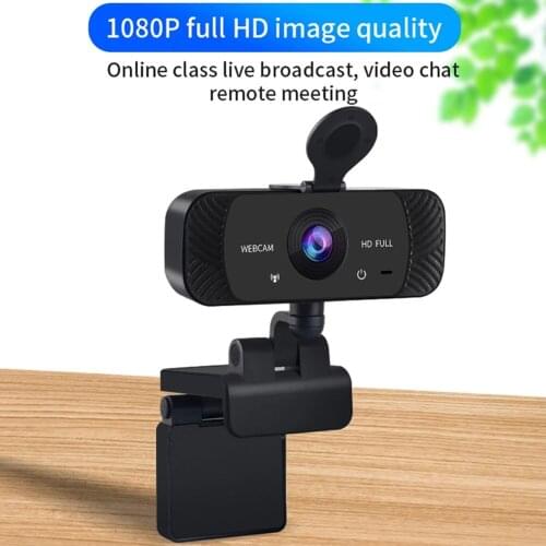 Camera 1080P HD USB Webcam with Microphone Auto Focus Rotatable PC Computer Web Camera for Live Broadcast Video Calling