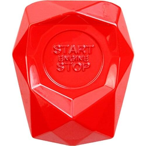 Red Car Start Button Protective Cover Universal Car Engine Start Stop Push Button Switch Cover Decorative Trim