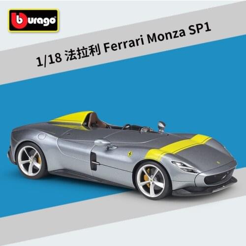 Bburago 1:18 FERRARI Monza SP1 Alloy Model Car Static Metal Model Vehicles