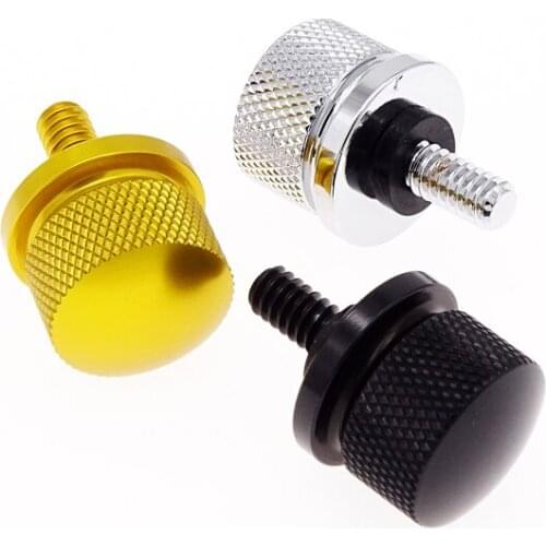 Motorcycle Black/Silver/Gold Seat Bolt Screw Aluminum Alloy For Harley Touring Dyna Softail Sportster XL Street Bob Road King