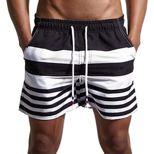100% Polyester Mens Swim Trunks Quick Dry Bathing Suits Beach Shorts with Mesh Lining Pockets
