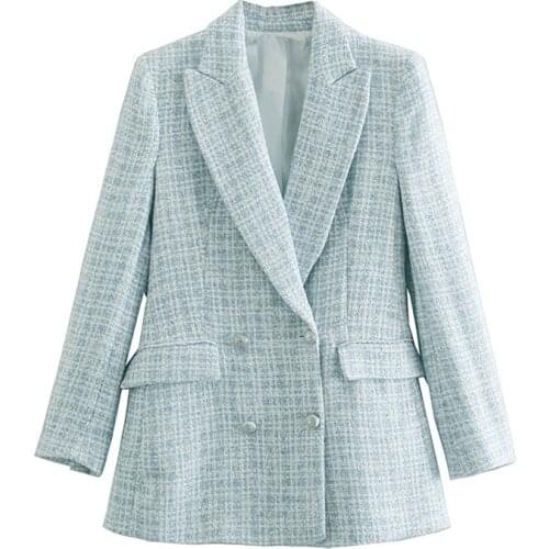 Mysimlochic Women's Tweed Blazers