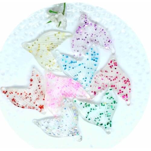 New Gliter Mermaid Tail Cabochons |Earring Charms Miniatures|DIY Hand Crafting Charms|Necklace Pendants