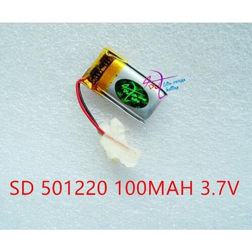 Tablet battery Wholesale 501220 3.7V 100mah 501221 Lithium polymer Battery with protection board For MP5 Bluetooth Earphone