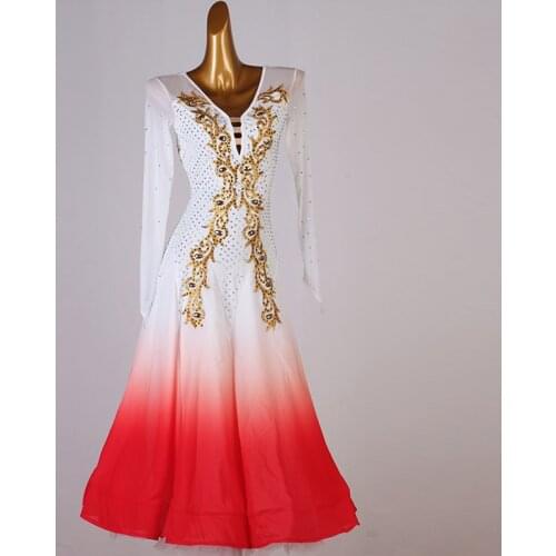 Ballroom Dance Dress Standard Skirt Competition Dress Costumes Performing Dress Customize Adult Children dance dress