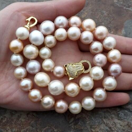 10mm-12mm Multi Color edison reborn Keshi Pearl Necklace