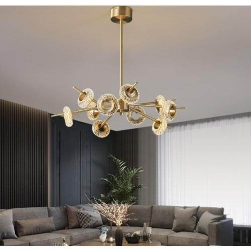 Nordic fancy chandeliers for Living Room Romantic Glass branching bubbles Bedroom Kitchen Dining Decorative foyer chandelier