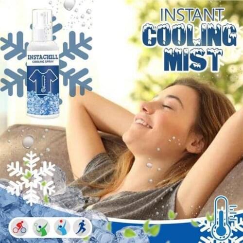 30ml Refrigerant Instant Cooling Spray Chill Moisture Wicking Spray For Sports Cooling Agent Summer Car Rapid Cooling Agent