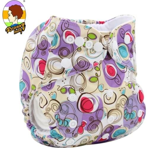 Risunnybaby Cloth Diaper Washable Reusable Cloth Pocket Nappy Diaper Cover Wrap Adjustable Nappy Fit 0-4years 3-15kg Baby