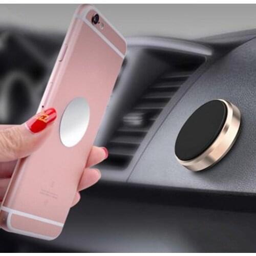 Universal Creative Round Car Magnetic Air Vent Mount Phone Holder Bracket Stand