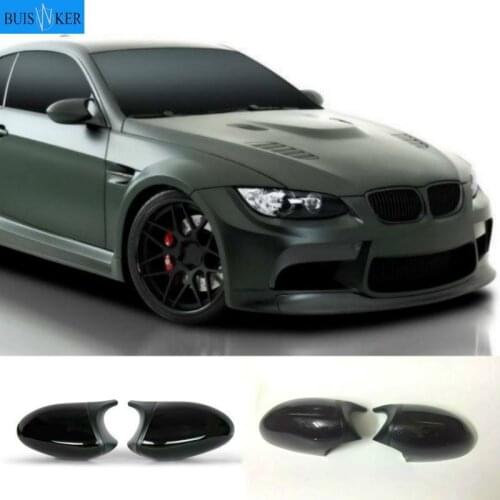 Carbon Black For BMW 1 3 Series E81 E82 E87 E88 E90 E91 E92 E93 High Quality Side Wing Rearview Mirror Cover Cap Car Accessories
