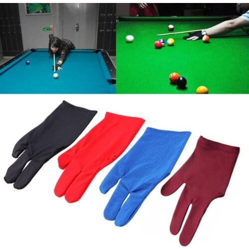 1pc Billards Glove Spandex Snooker Billiard Cue Glove Pool Left Hand Open Three Finger Accessory Fitness Accessories