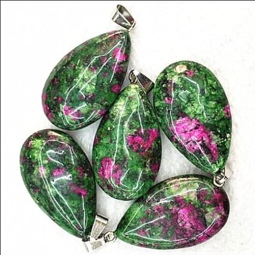 Nature semi precious stone pendants water drops new fossile stones nature gem stone nice for jewelry fittings