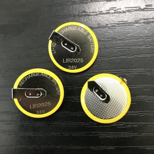 100%NEW 100pcs/lot Rechargeble Battery Remote Key LIR2025 2025