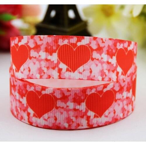 22mm 25mm 38mm 75mm Ruban satin Valentines Day Cartoon Character printed Grosgrain Ribbon party decoration 10 Yards X-00728