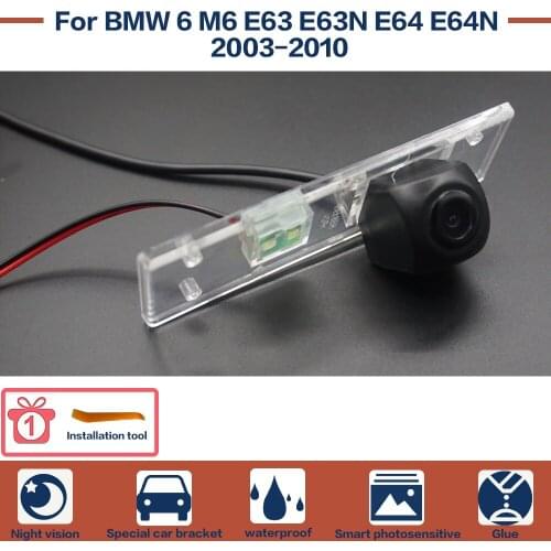 Car Rear View Reverse Backup Camera Starlight Night Vision High Quality Full HD CCD For BMW 6 M6 E63 E63N E64 E64N 2003~2010