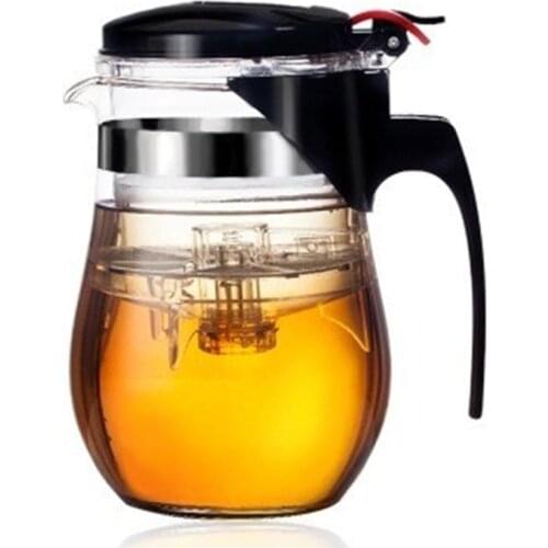 New Arrive Portable 500ML Chinese Teapot Heat Resistant Glass Teapot Home&Office Teapot Travel Puer Tea pot Home&Kitchen Tea set