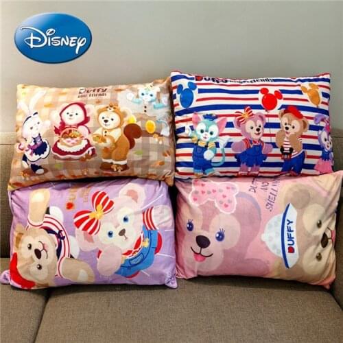 Disney Cartoon Duffy Bear Snow Pear Rose Autumn and Winter Suede Summer Ice Silk Pillow Case Pillow Pillow Cushion