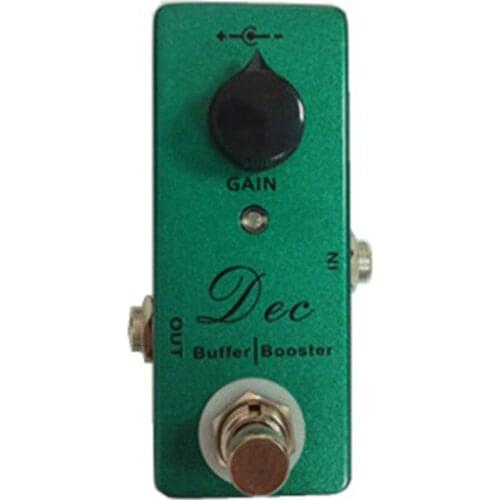 Dec Buffer Booster Electric Guitar Effect Pedal Clean Buffer and Boost with Single Knob Control Pedal Guitarra