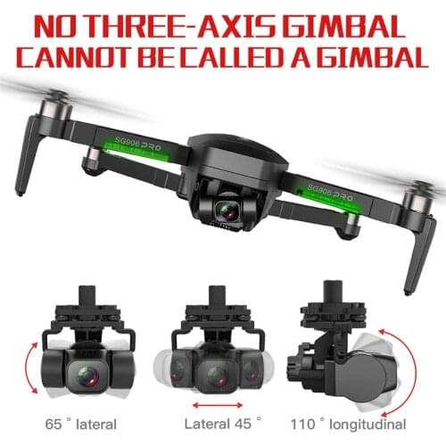 4K WIFI HD Dual Wide Angle Camera RC Drone SG906PRO2 Three-axis Gimbal Brushless Remote Control Helicopter Brushless Drones Gift